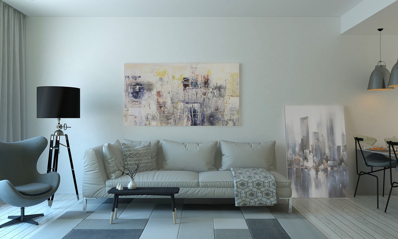 Modern interieur met diervriendelijke vegan meubels.